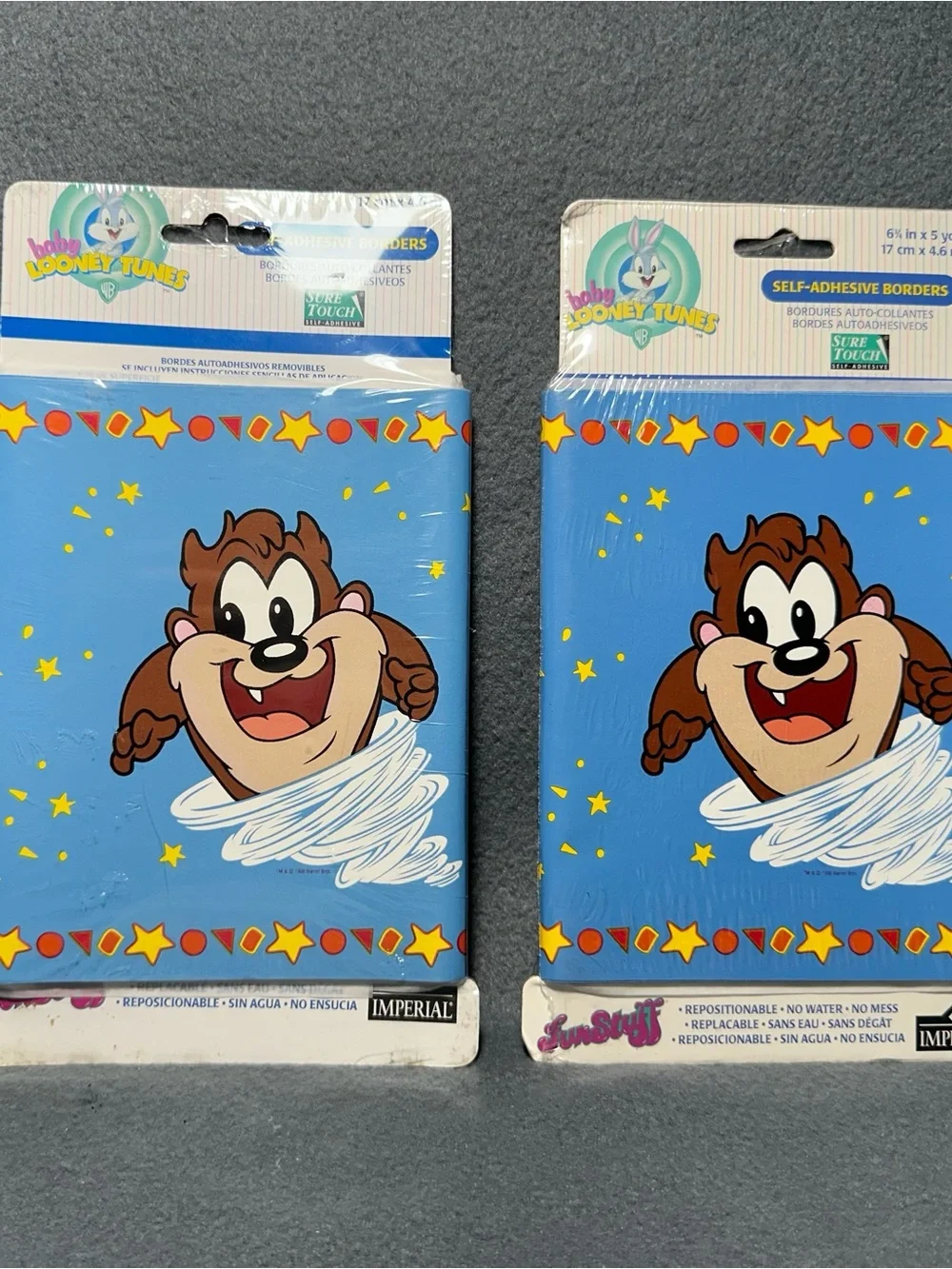 Looney Tunes Baby Taz Blue Self-Adhesive Border by Imperial